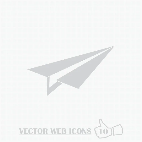 Flugzeug Web-Ikone. flacher Designstil. — Stockvektor