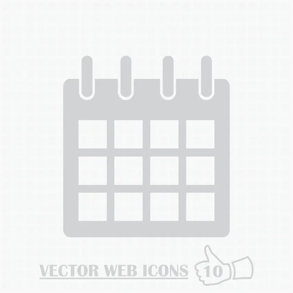 Kalenderwebsymbol. flacher Designstil. — Stockvektor