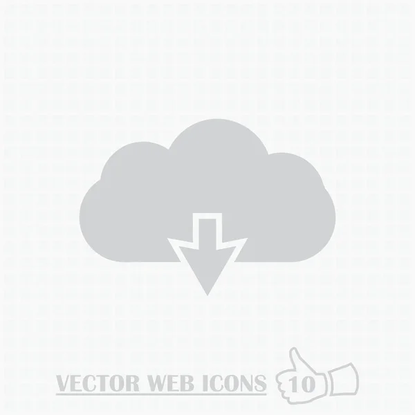 Ícone da web de dados em nuvem. Estilo de design plano . — Vetor de Stock