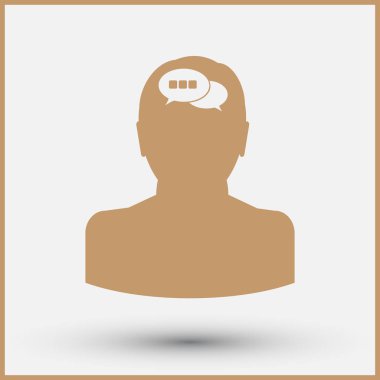 man simgesi vektör illüstrasyonu