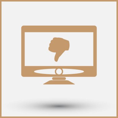 izleyici ikon vektör illüstrasyonu