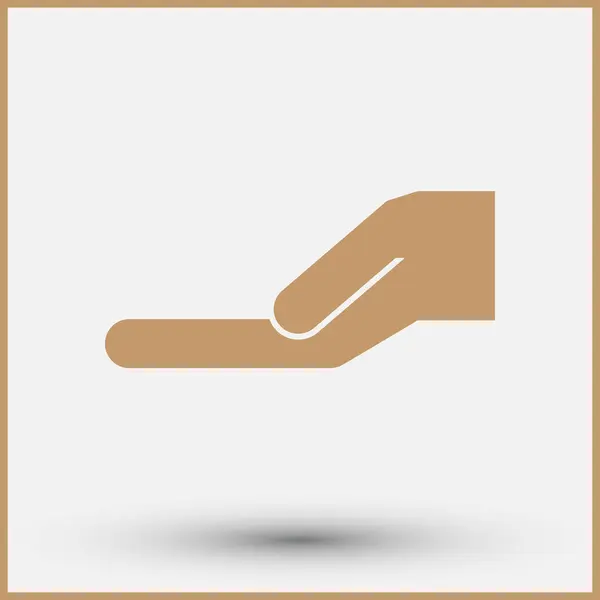 Hand-Symbol-Vektor-Illustration — Stockvektor