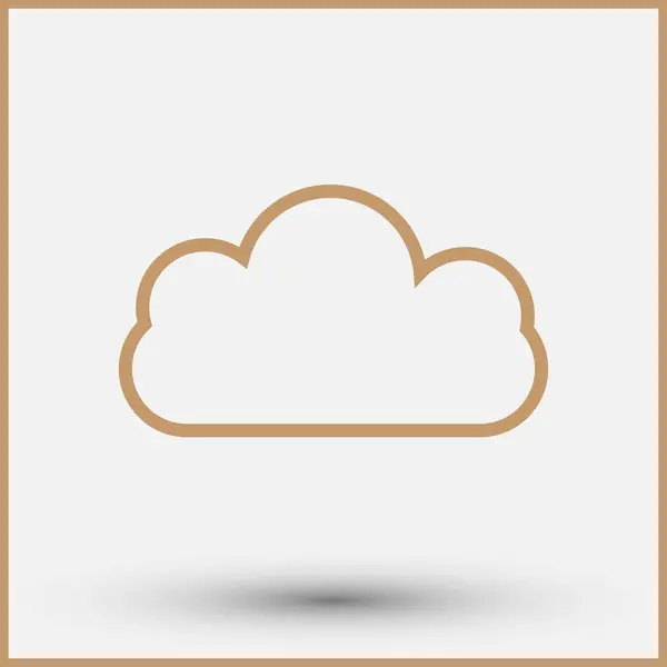 Ilustração do vetor ícone da nuvem — Vetor de Stock