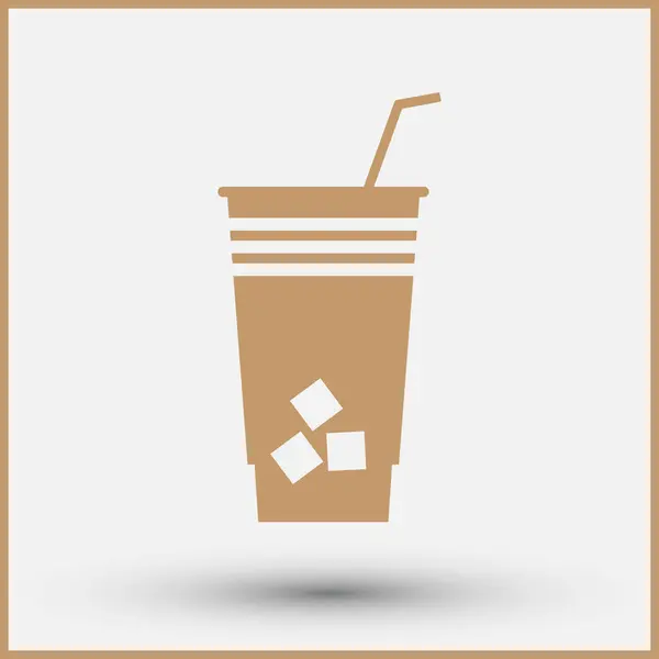 Illustrazione vettoriale icona cocktail — Vettoriale Stock