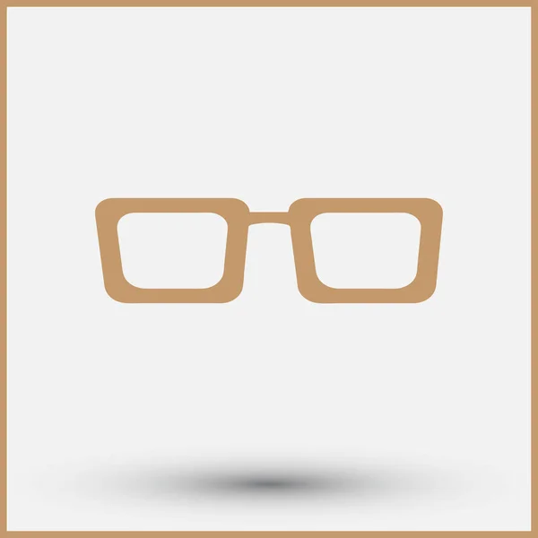 Vector runda glasögon ikon Symbol som — Stock vektor