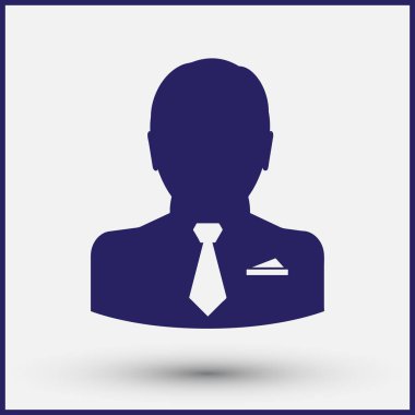 man simgesi vektör illüstrasyonu