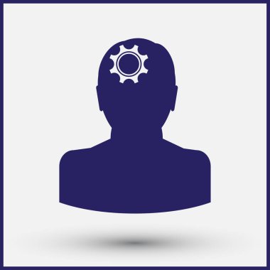 man simgesi vektör illüstrasyonu