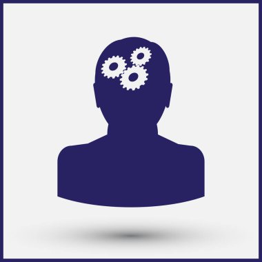 man simgesi vektör illüstrasyonu