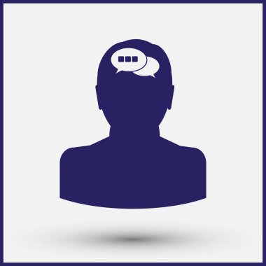 man simgesi vektör illüstrasyonu