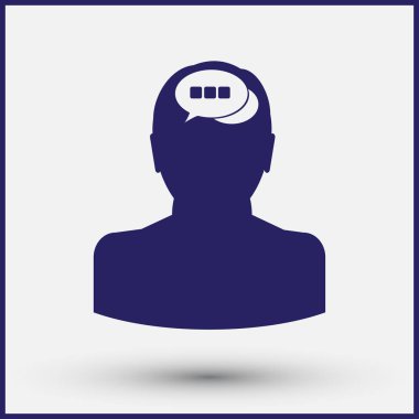 man simgesi vektör illüstrasyonu