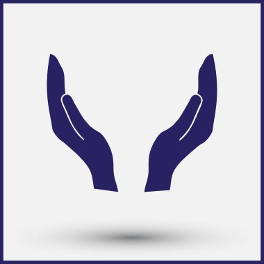 el simgesi vektör illüstrasyonu