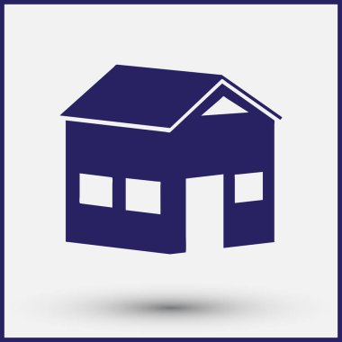 Ev simgesi vektör illüstrasyonu