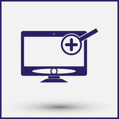 izleyici ikon vektör illüstrasyonu