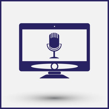 izleyici ikon vektör illüstrasyonu