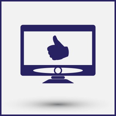 izleyici ikon vektör illüstrasyonu