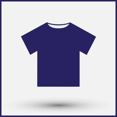 t-shirt simgesi vektör illüstrasyonu