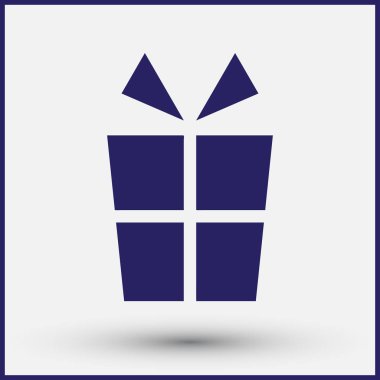 Hediye, hediye, Giftbox izole düz Web telefon simgesi