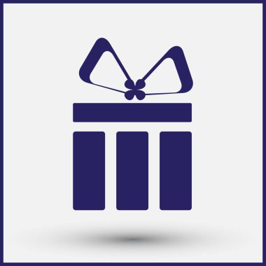 Hediye, hediye, Giftbox izole düz Web telefon simgesi