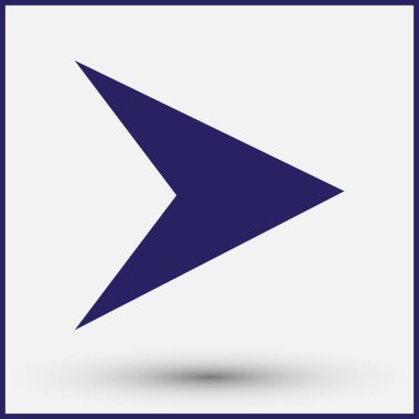 ok düz ikon vektör illüstrasyonu