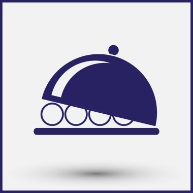 Simge hizmet yemek tabağı.