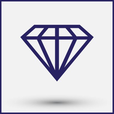 elmas simgesi, düz tasarım