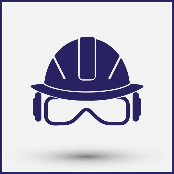 Vector illustration of a web icons - safety helmet, hard hat — Stock Vector