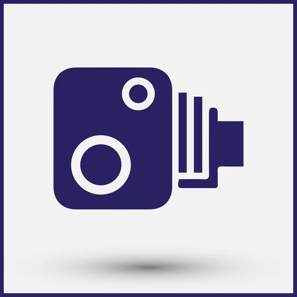 Video camera vector icon — Stock Vector