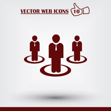 adam web simgesi. Düz tasarım stili