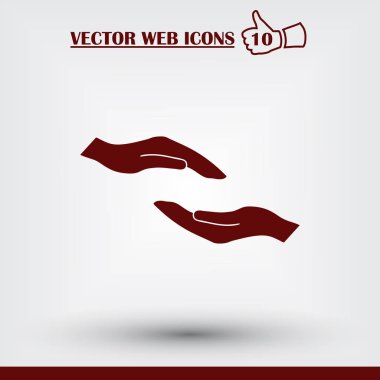 El web simgesi. Düz tasarım stili