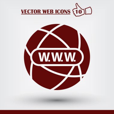 Web sitesi web simge. Düz tasarım stili