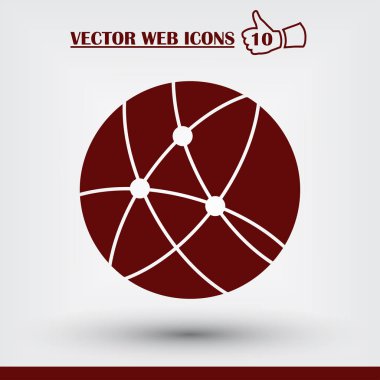 Web sitesi web simge. Düz tasarım stili