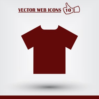 t-shirt web simgesi. Düz tasarım stili