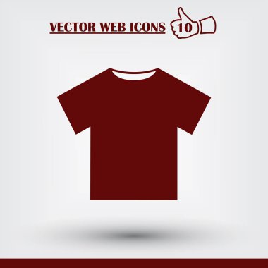 t-shirt web simgesi. Düz tasarım stili