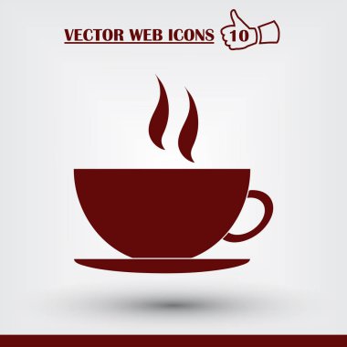 Meşrubat web simgesi. Düz tasarım stili