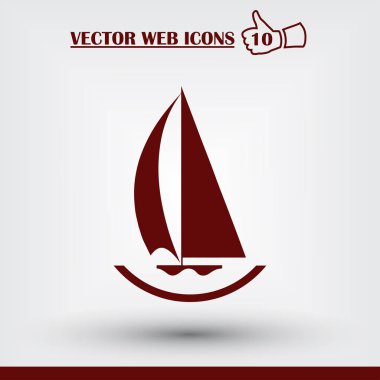 Vektör yelkende simgesi