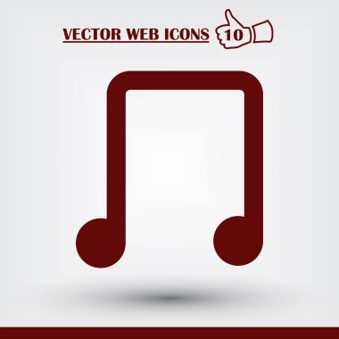müzik notu vektör simgesi