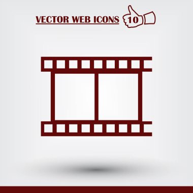 video simgesi, vektör illüstrasyonu