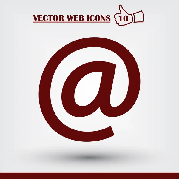 Icono web de correo electrónico. Estilo de diseño plano — Vector de stock