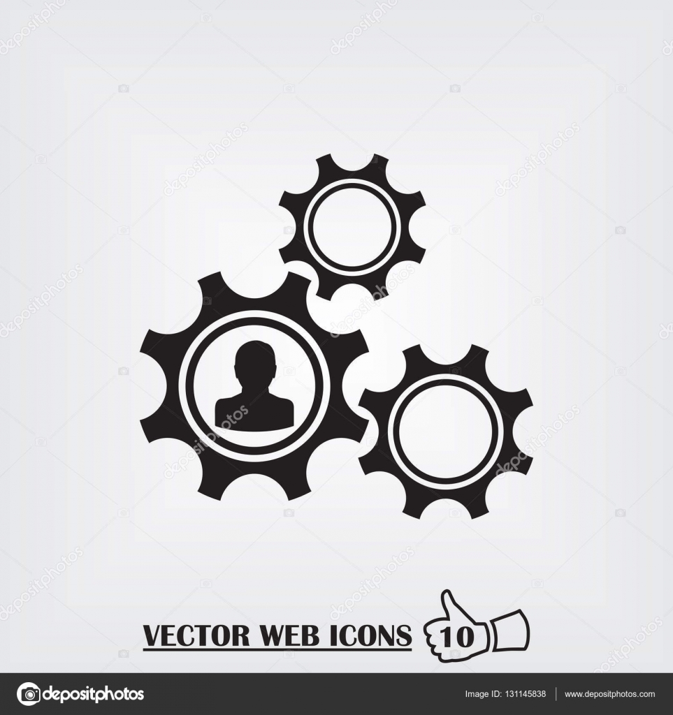 Gear Web Icon Flat Design Style Vector Image By C Chack Rick Vector Stock Gear Web Icon Flat Design Style Vector Image By C Chack Rick Vector Stock