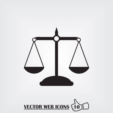 Ölçek web simgesi. Düz tasarım stili