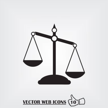 Ölçek web simgesi. Düz tasarım stili