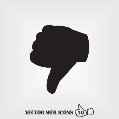 El web simgesi. Düz tasarım stili