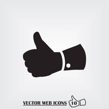 El web simgesi. Düz tasarım stili