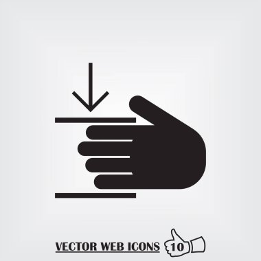 El web simgesi. Düz tasarım stili