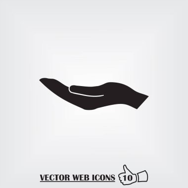 El web simgesi. Düz tasarım stili