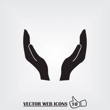 El web simgesi. Düz tasarım stili