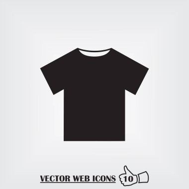 t-shirt web simgesi. Düz tasarım stili