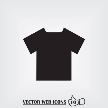t-shirt web simgesi. Düz tasarım stili