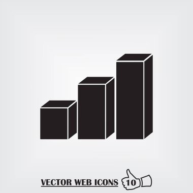 Gri arkaplan üzerinde izole edilmiş düz moda Grafik Simgesi