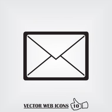 posta web simgesi. Düz tasarım stili